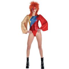 Women's Glam Rock Bodysuit - Halloween Costume (L/XL)