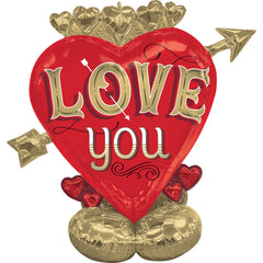 LOVE Heart Arrow AirLoonz Balloon