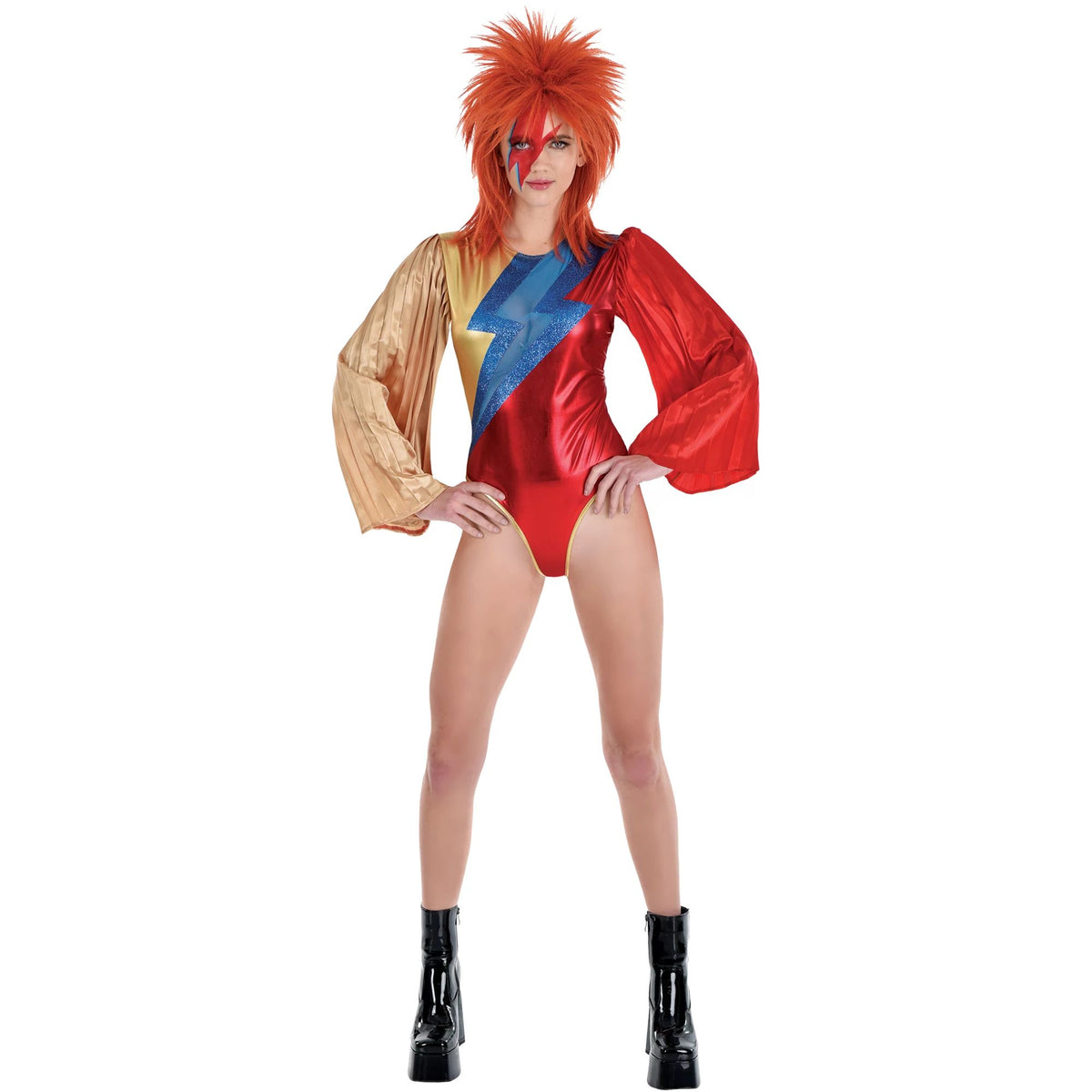 Women's Glam Rock Bodysuit Costume - S/M