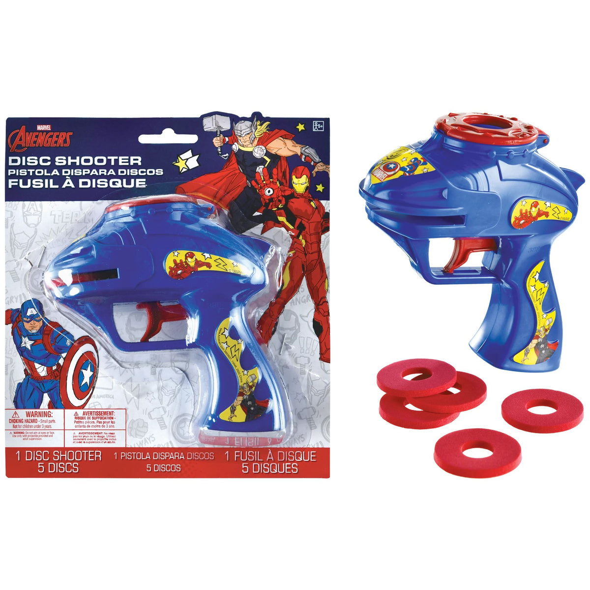 Avengers Disc Shooter Toy - Fun Birthday Favor