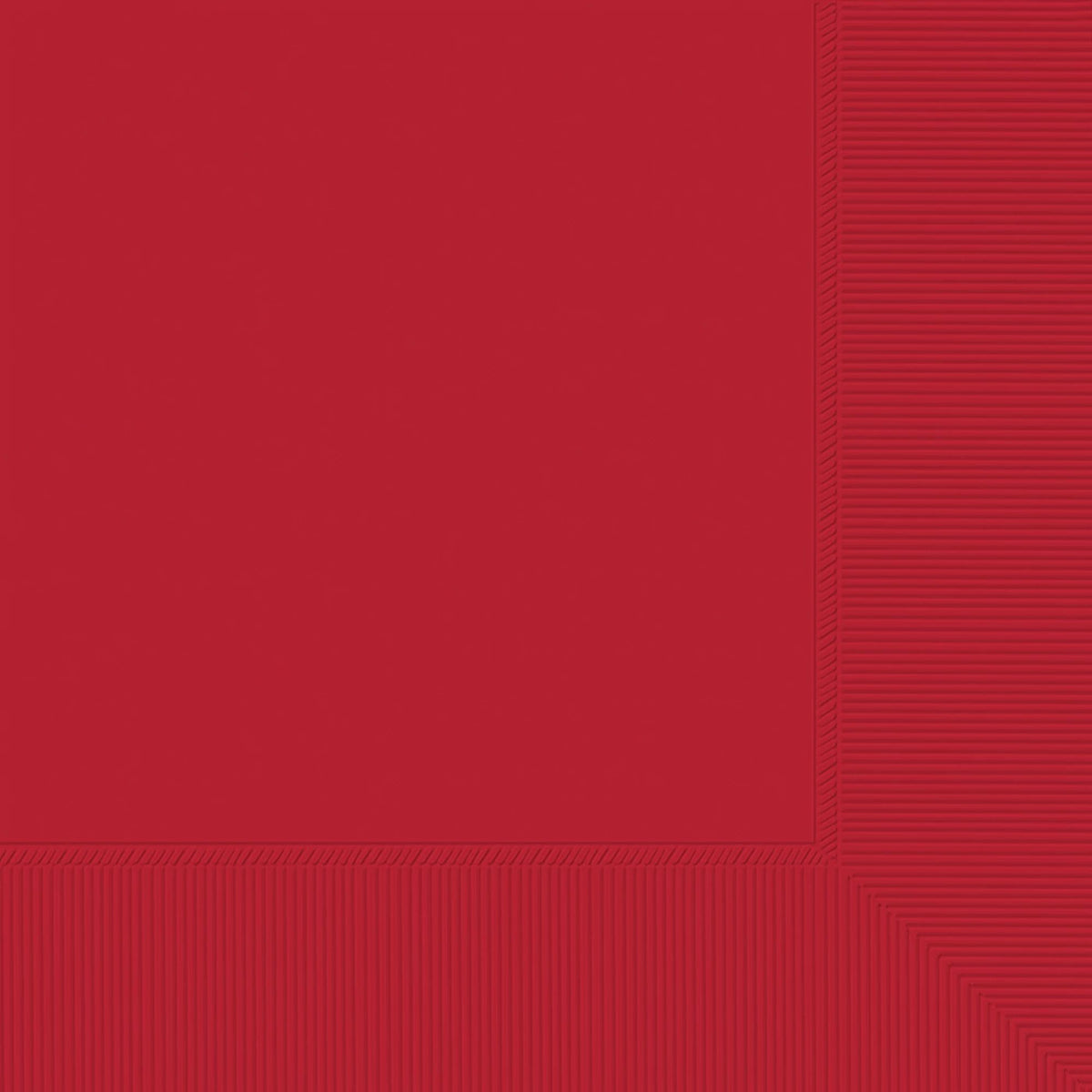 Classic Red Beverage Napkins - 50 Pack - 5 In. X 5 In.