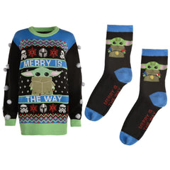 The Child Ugly Christmas Sweater & Socks Set