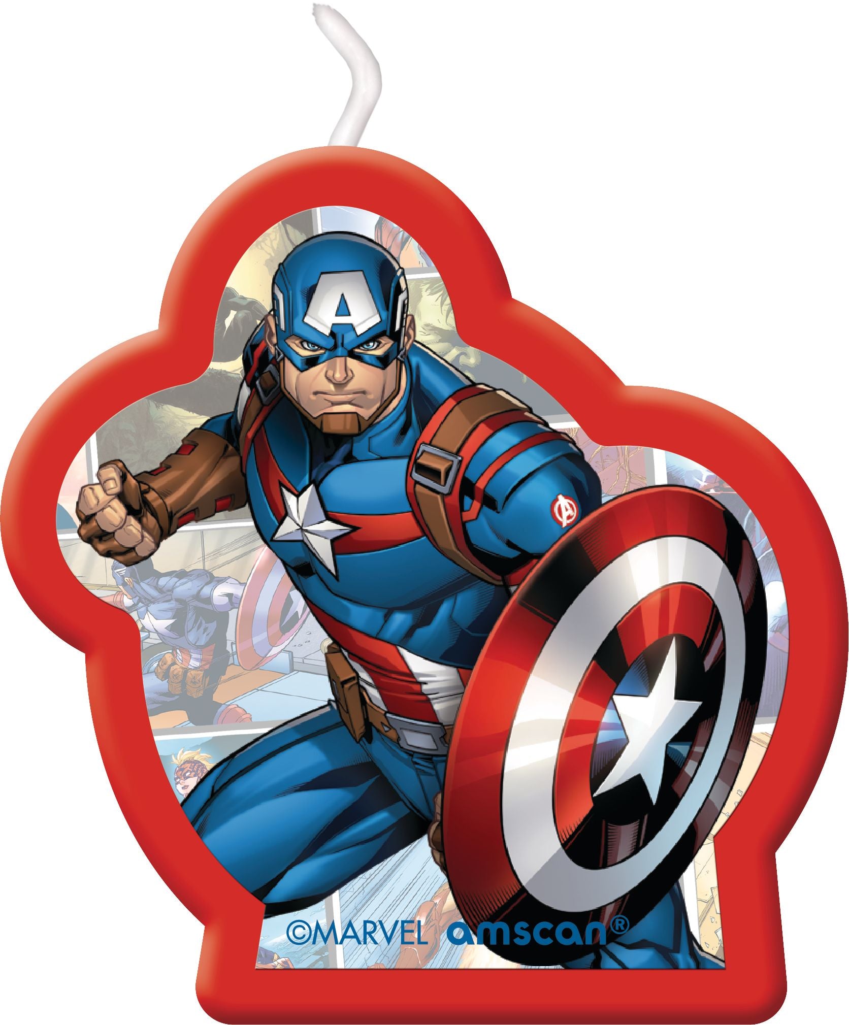 Marvel Avengers "Happy Birthday" Candle Set - 4 Pack