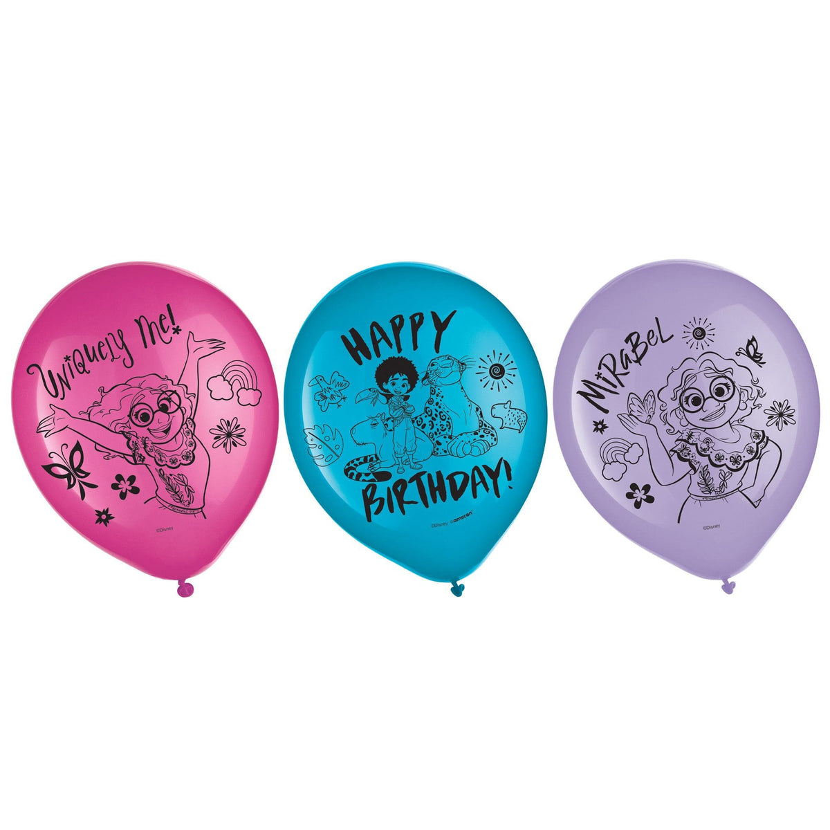 Disney Encanto Latex Birthday Balloons - Set of 6, 12-Inch