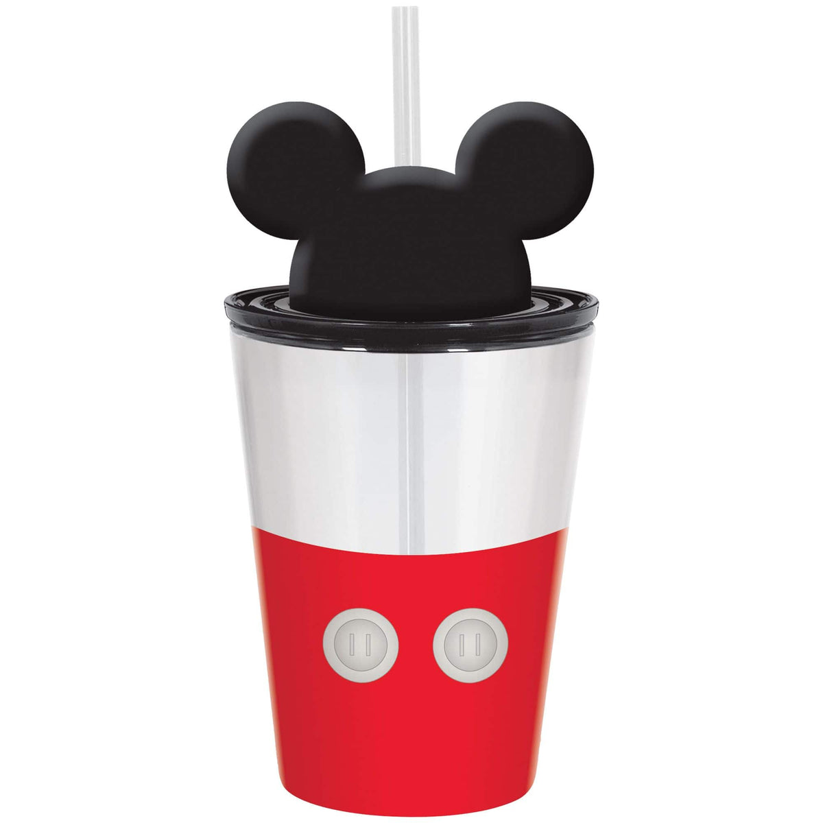 Disney Mickey Mouse 18oz Party Cup with Straw and Ears Lid