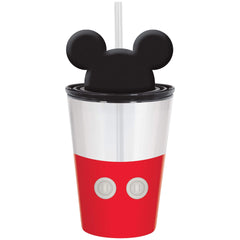 Disney Mickey Mouse 18oz Party Cup with Straw and Ears Lid