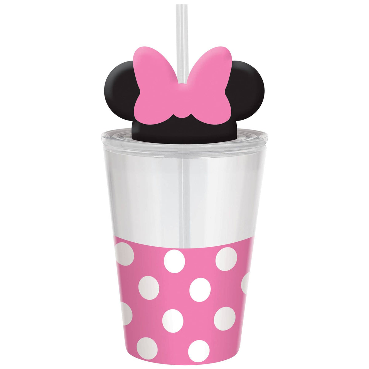 Minnie Mouse 18oz Party Cup with Straw and Ears Lid