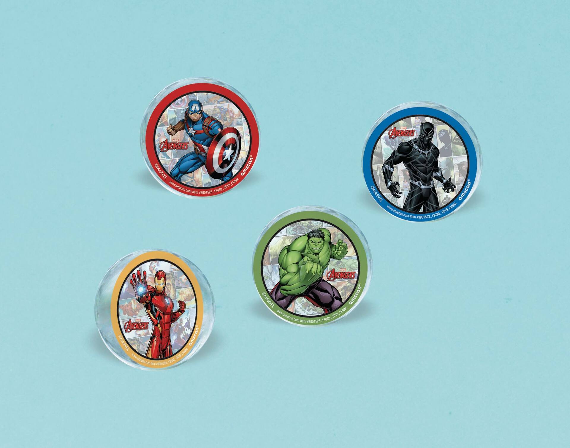 Marvel Avengers Bounce Ball Party Favors - 4 Pack