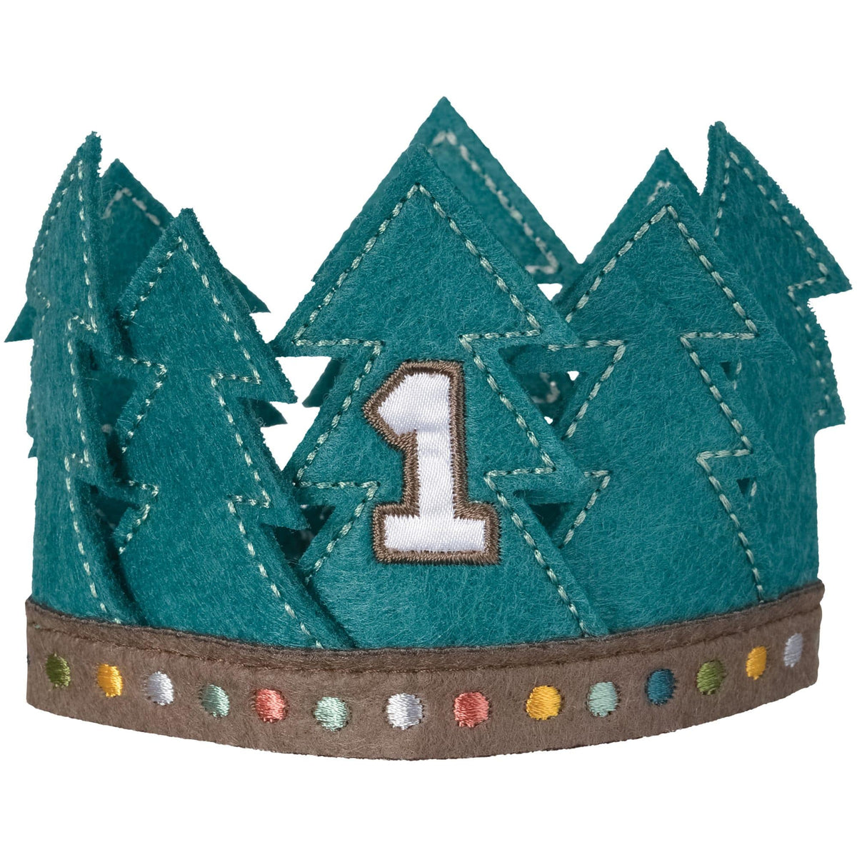 Wilderness Themed Felt Crown for Baby's First Birthday