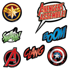 Marvel Avengers Vinyl Cling Decals - 14-Pack Wall & Window Decorations