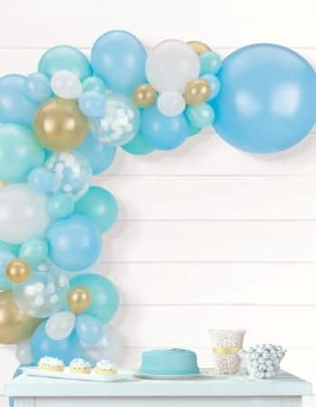 Pastel Blue Balloon Garland Kit - Elegant Decor for Any Occasion