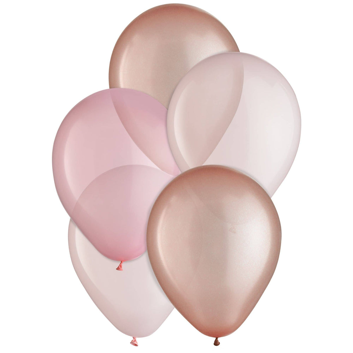 Rose Gold 11" Latex Balloons - 15 Pack