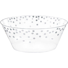 Gold Polka Dot Small Plastic Serving Bowl
