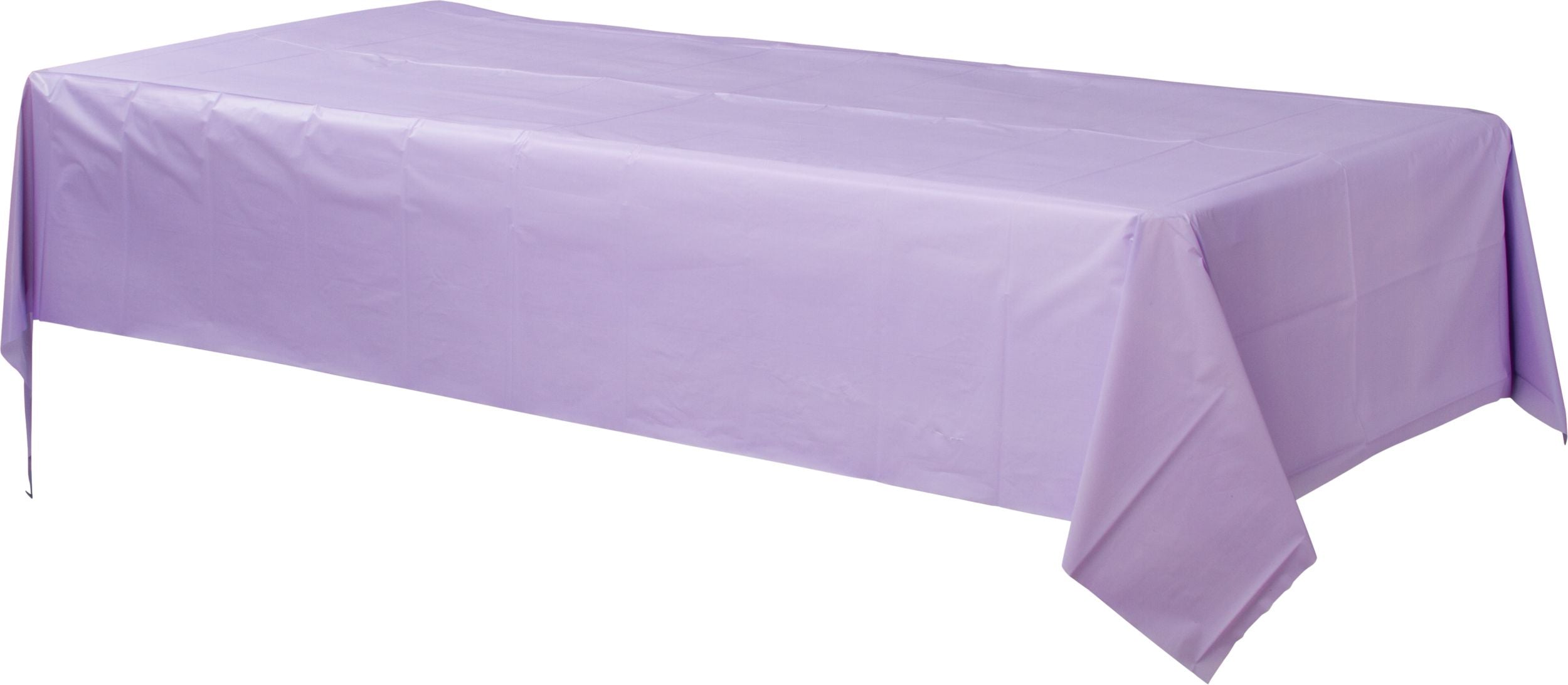 Lavender Plastic Table Cover, 54x108-Inch