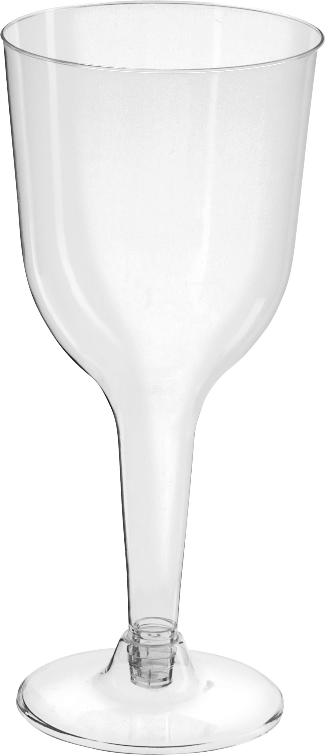 Clear Plastic Wine Glasses - 10 oz, Pack of 20