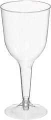 Clear Plastic Wine Glasses - 10 oz, Pack of 20
