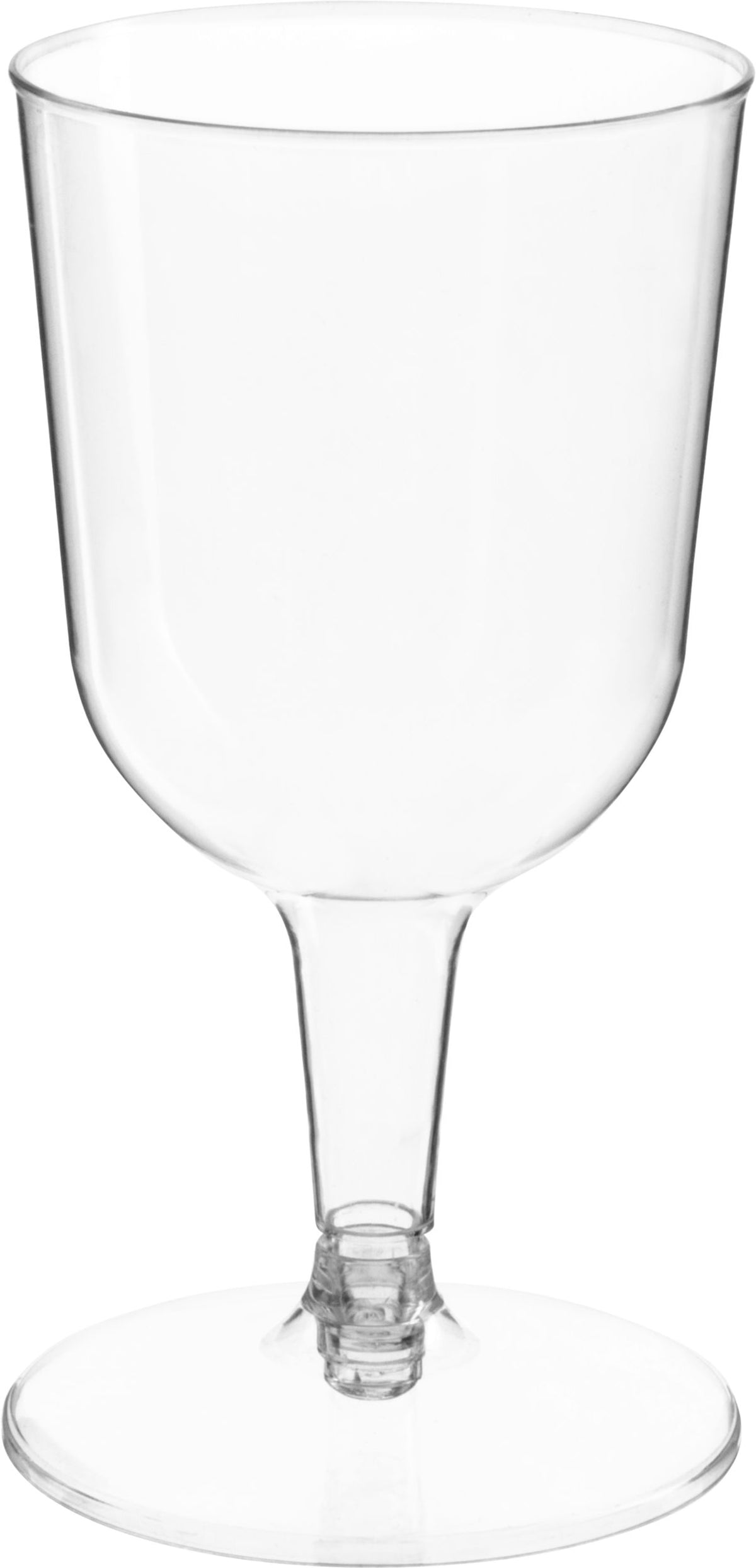 Clear Plastic Wine Glasses, 5.5 oz, 32-Pack - Perfect for Parties!