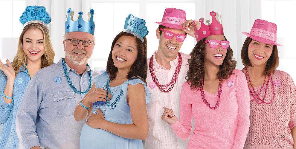 "Girl or Boy?" 10.5" Gender Reveal Paper Plates - 8 Pack