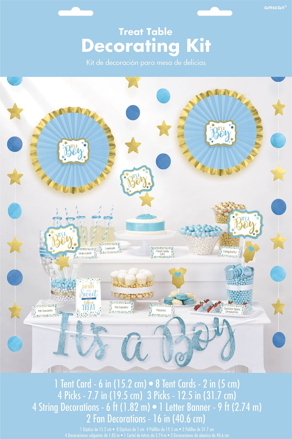"It's a Boy" Baby Shower Buffet Decorating Kit - 23-Piece Set