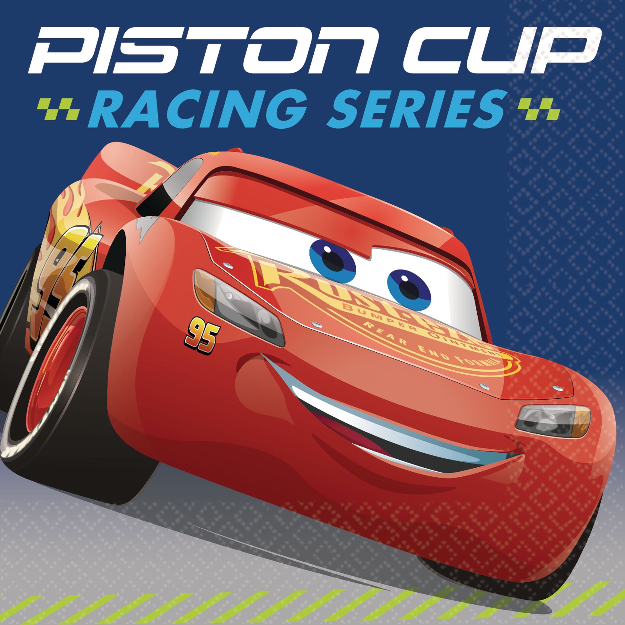 Disney Cars 3 Lightning McQueen Beverage Napkins, 16-Pack - 5 In. X 5 In.