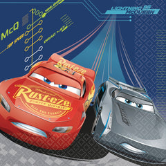 Disney Cars 3 Racing Adventure Lunch Napkins, 16-Pack - 6.5 In. X 6.5 In.