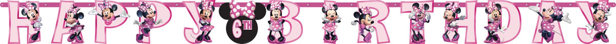 Minnie Mouse Forever Personalized Birthday Banner Kit