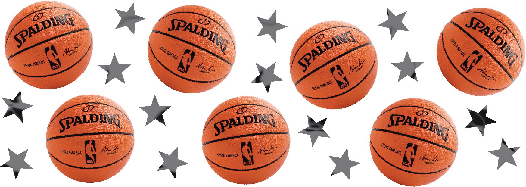 NBA Spalding Basketball Party Confetti