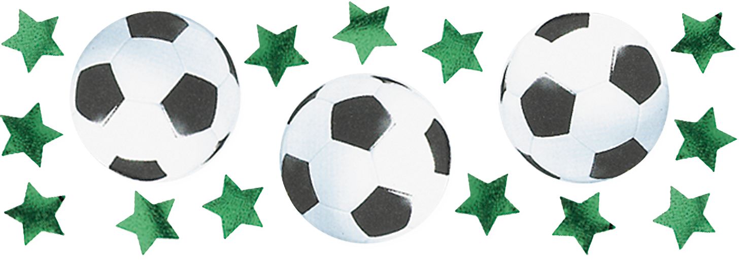 Soccer & Stars Confetti Pack - Sports Party Decoration, 1.2 oz