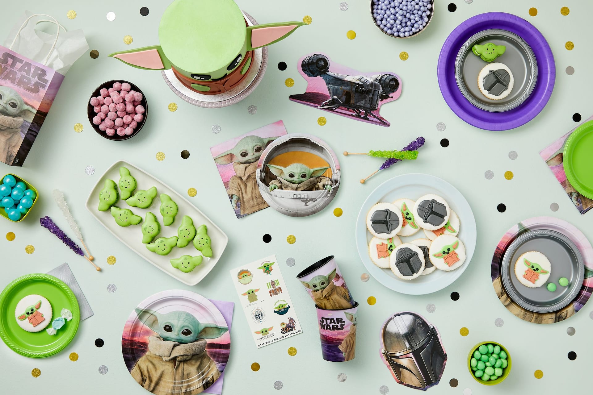 Star Wars The Mandalorian 9" Round Paper Plates - 8 Pack