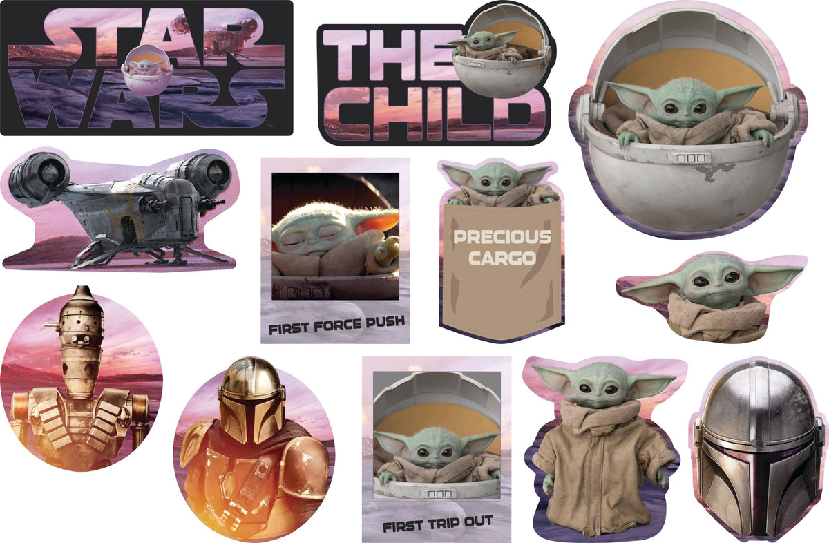 The Mandalorian "Precious Cargo" Cutout Decorations for Kids' Birthday Parties