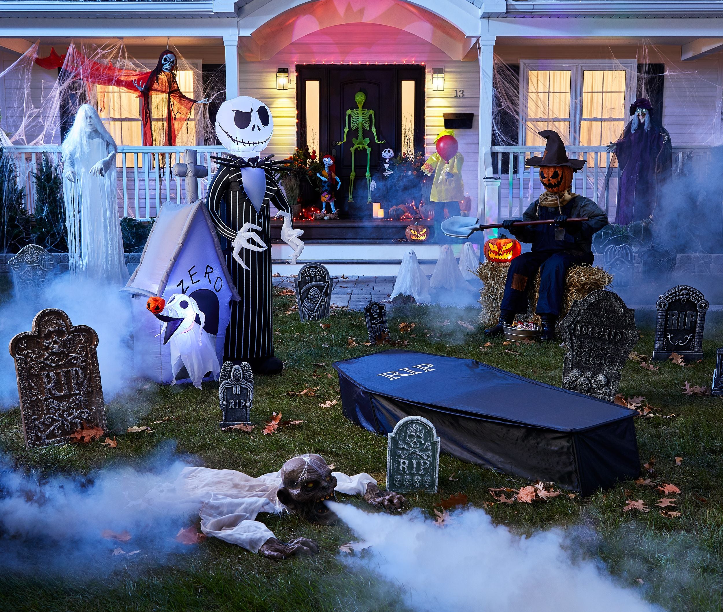 Grim Reaper Tombstone Decoration - 22" Halloween Prop