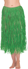 Adult Green Hula Grass Skirt for Luau Parties
