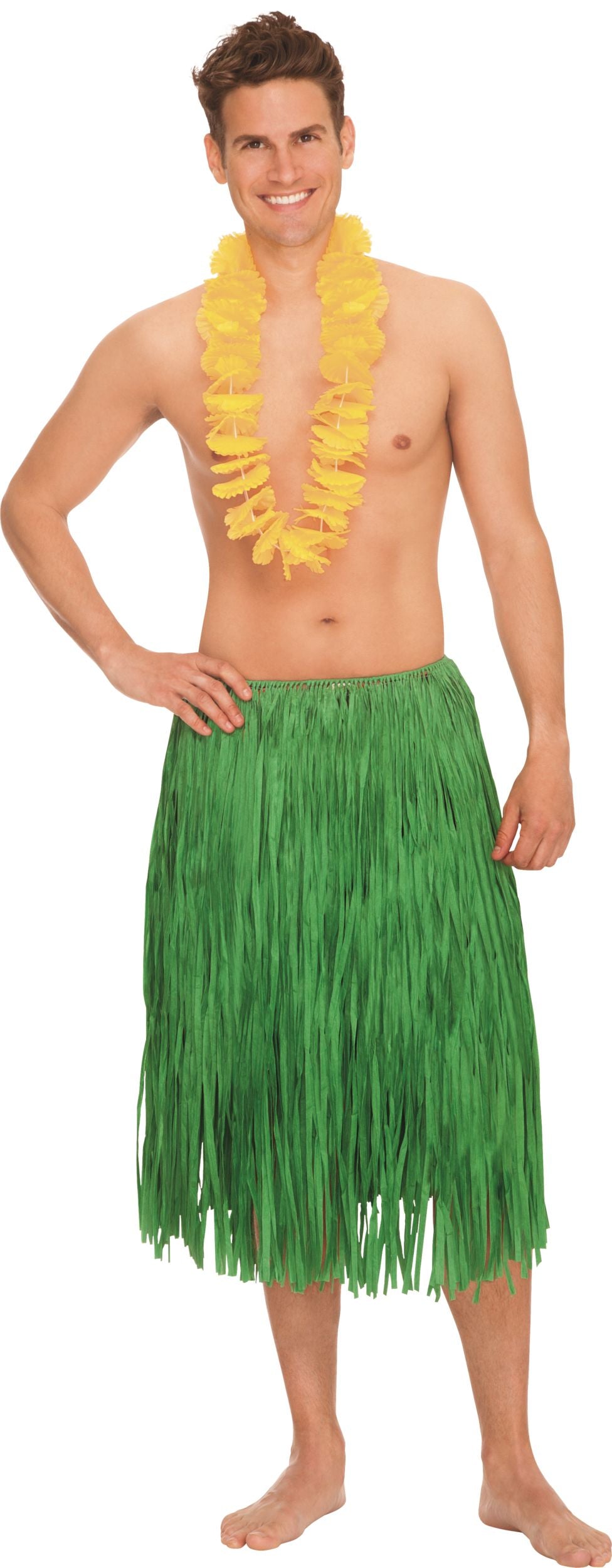 Adult Green Hula Grass Skirt for Luau Parties