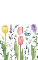 Spring Tulip Garden Plastic Table Cover, 54" x 102"