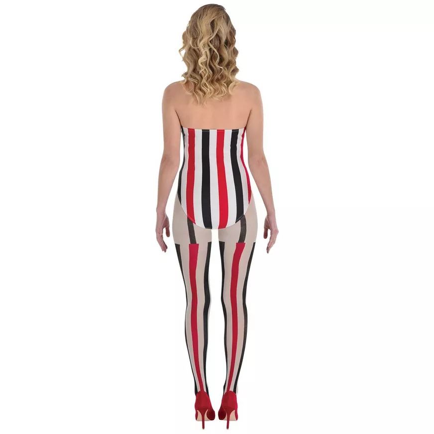 Women's Vintage Circus Bodysuit Costume - Halloween Accessory