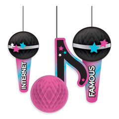 Internet Famous Honeycomb Hanging Decorations, 11-inch, 3-Pack