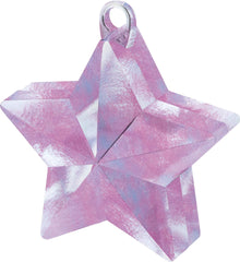 Iridescent Star Balloon Weight - Elegant Party Accessory