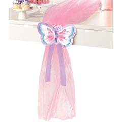 Butterfly Flutter Tulle Table Runner Kit - Pink & Purple