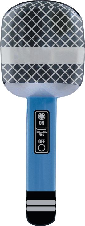 80's Party Inflatable Microphone Set - 4 Pack