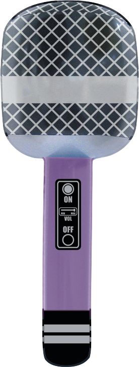 80's Party Inflatable Microphone Set - 4 Pack