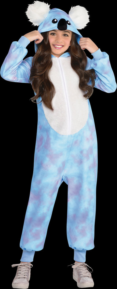 Kids' Blue Koala Zipster Costume for Halloween