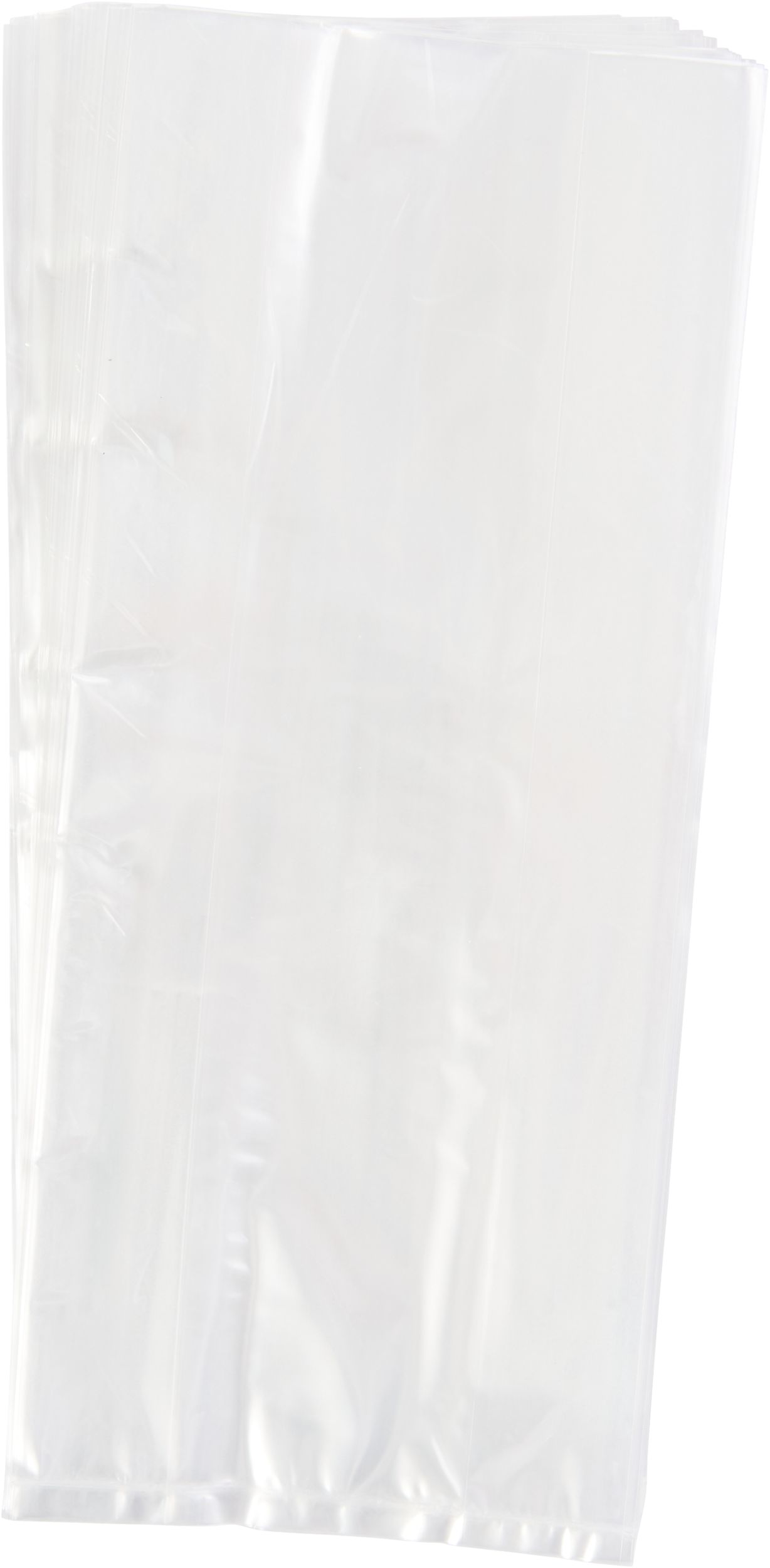 Clear Cello Treat Bags with Silver Twist Ties, 9.5-Inch, 50-Pack