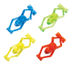 Colorful Frog Flinger Toy Favors - Pack of 24