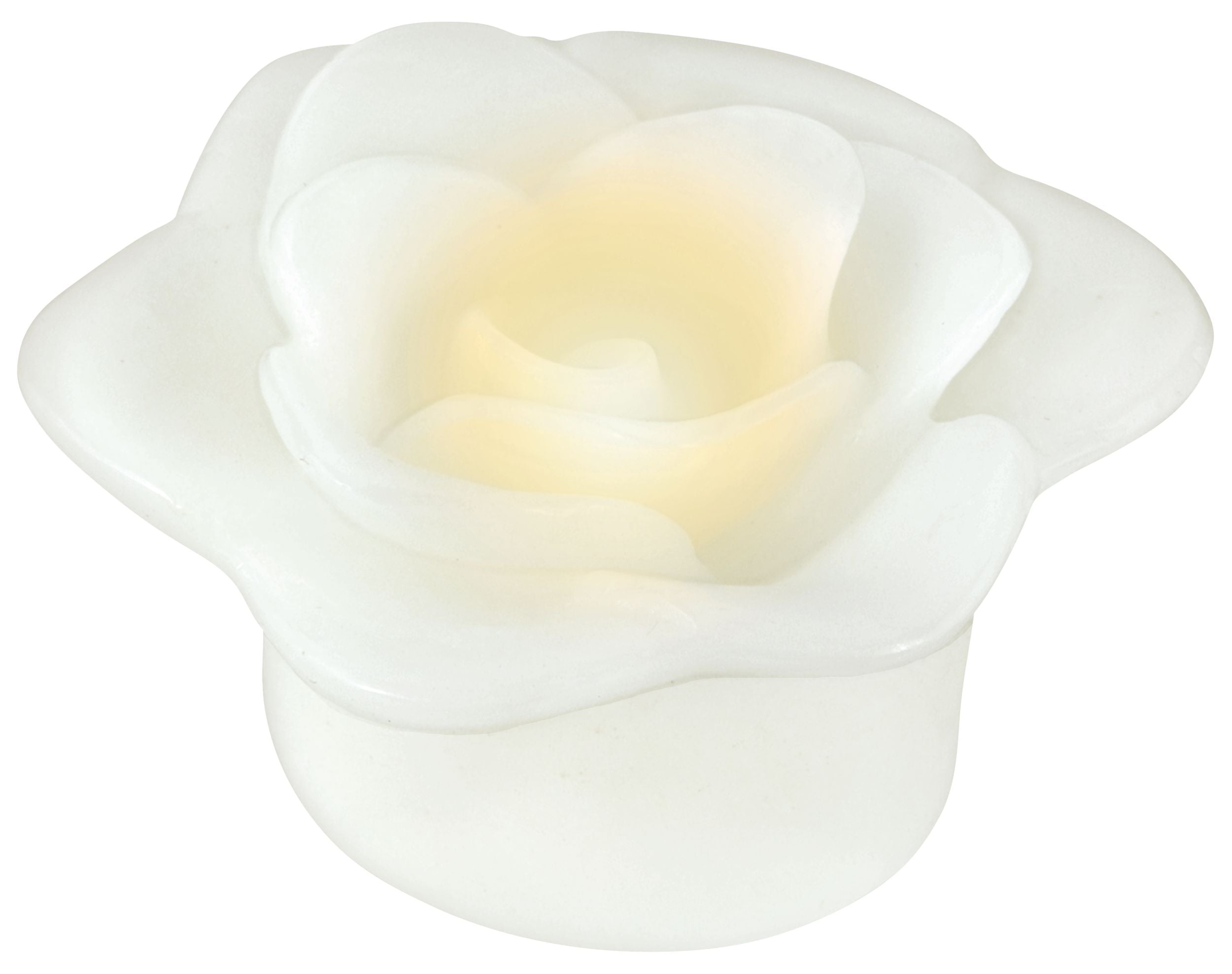 White Floating Flower Water-Activated Flameless LED Candles, 2-Pack