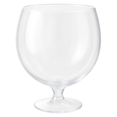 Giant Clear Plastic Pedestal Cocktail Bowl - 102 oz