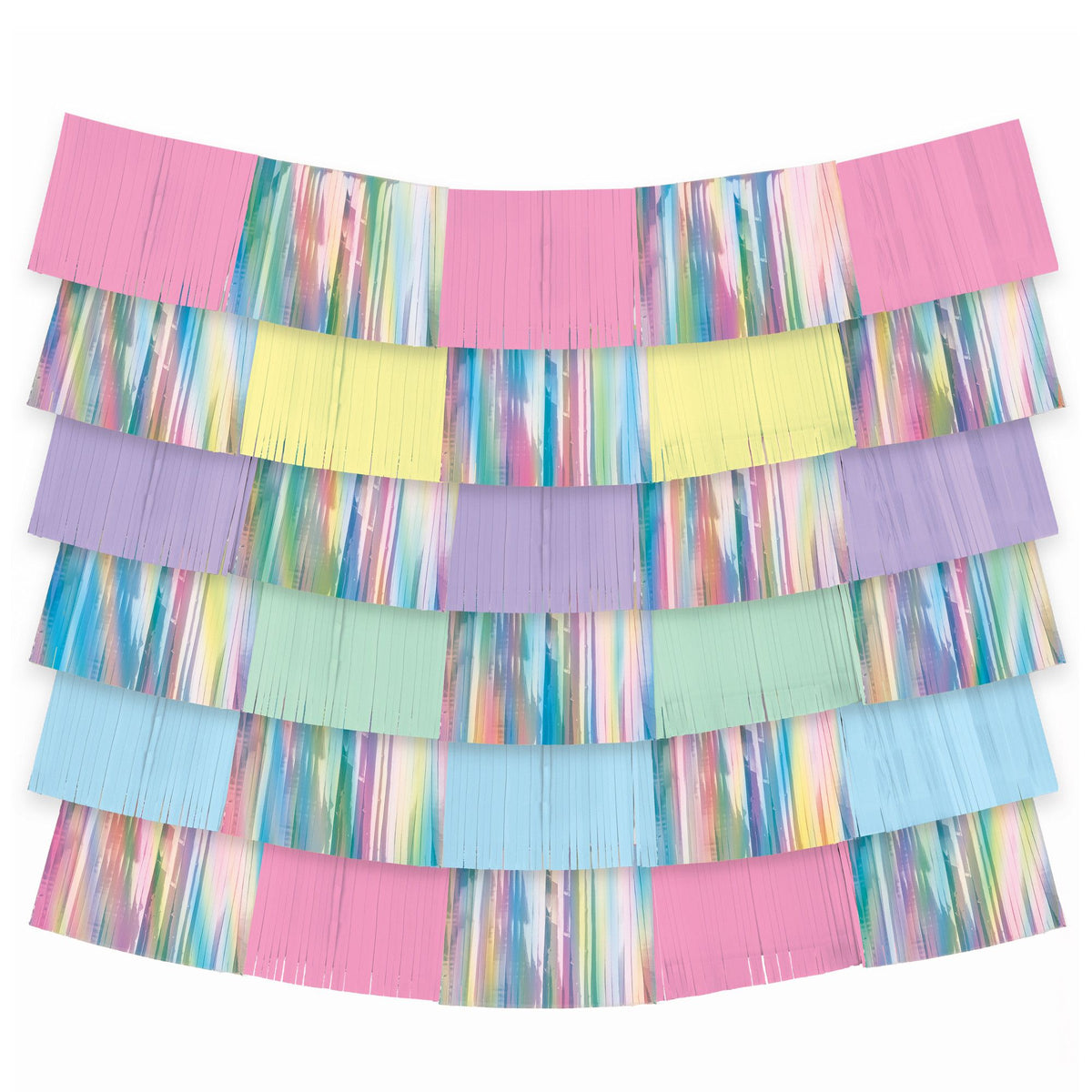 Opalescent Foil Fringe Backdrop Decoration