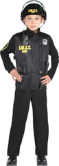 Kids' SWAT Officer Costume with Helmet and Accessories