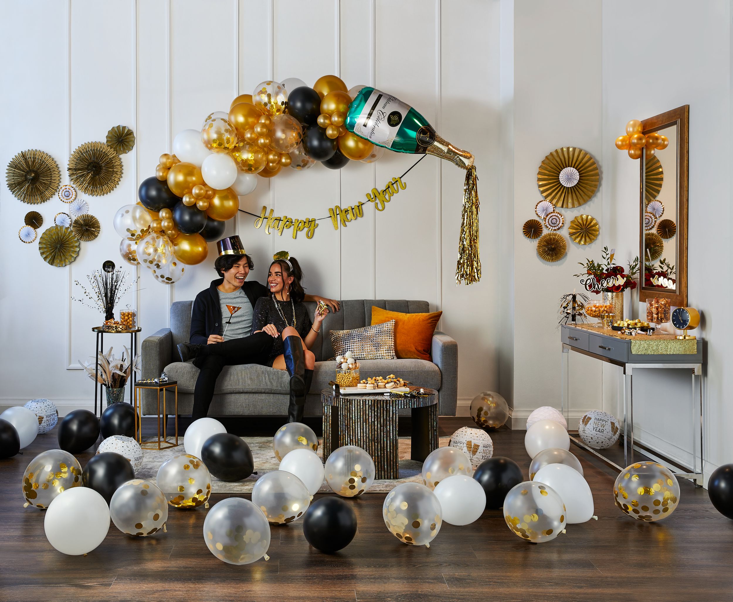 Black 12-inch Pearl Latex Balloons - 72 Pack