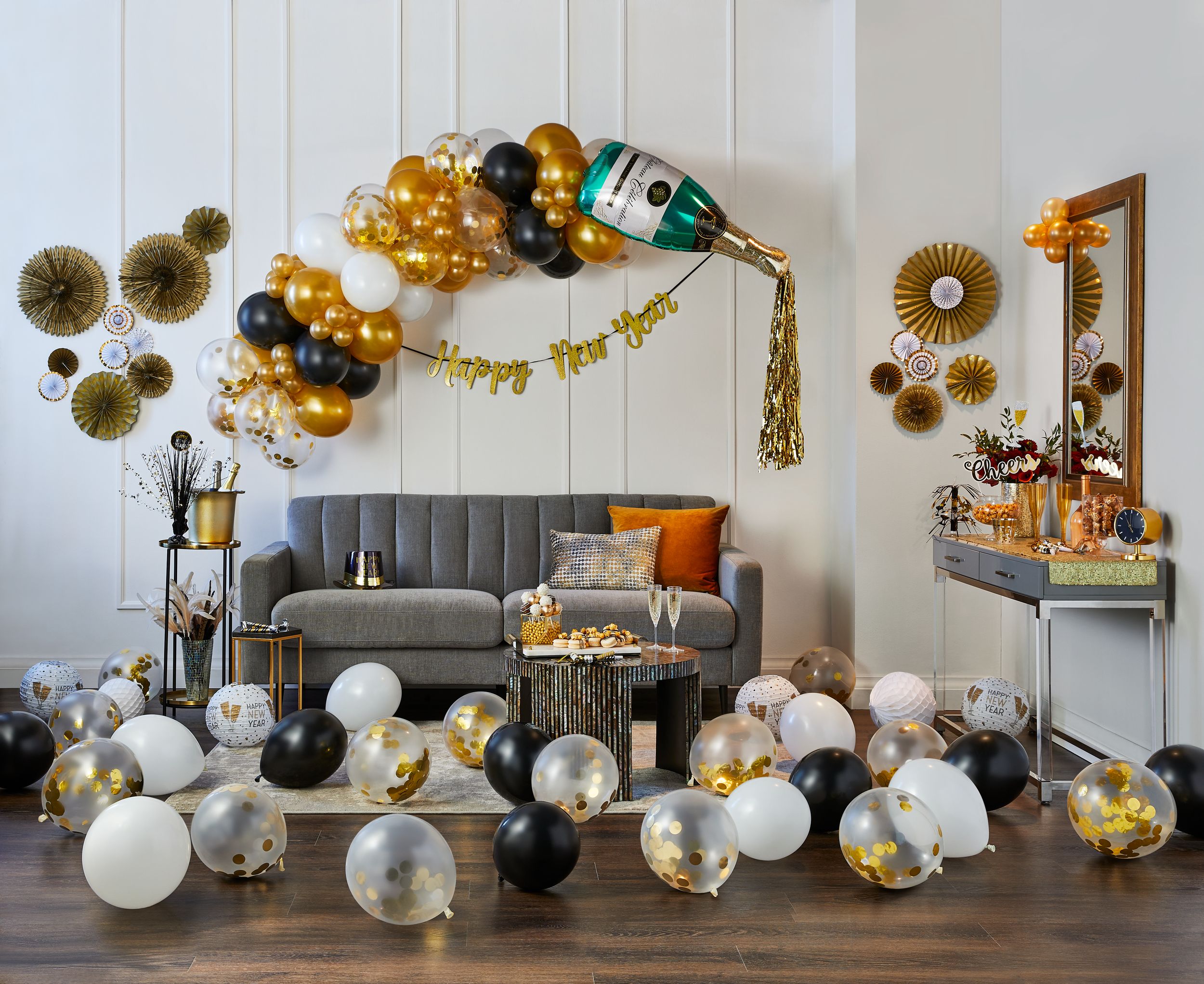 Black 12-inch Pearl Latex Balloons - 72 Pack