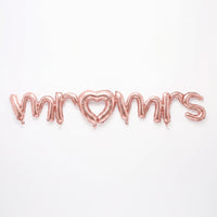 Rose Gold "Mr & Mrs" Foil Balloon Banner